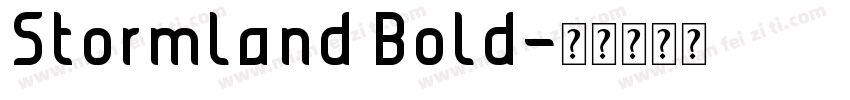 Stormland Bold字体转换